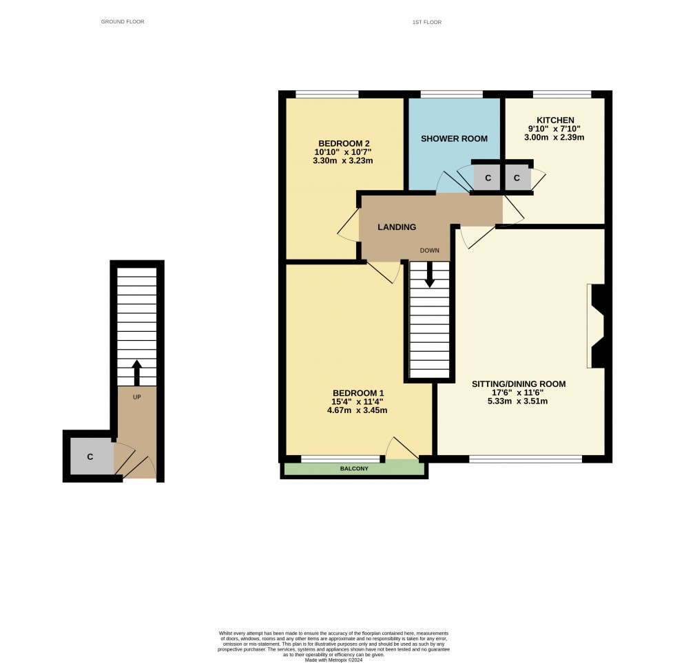 Floorplan for Cudham Close, Maidstone, Kent