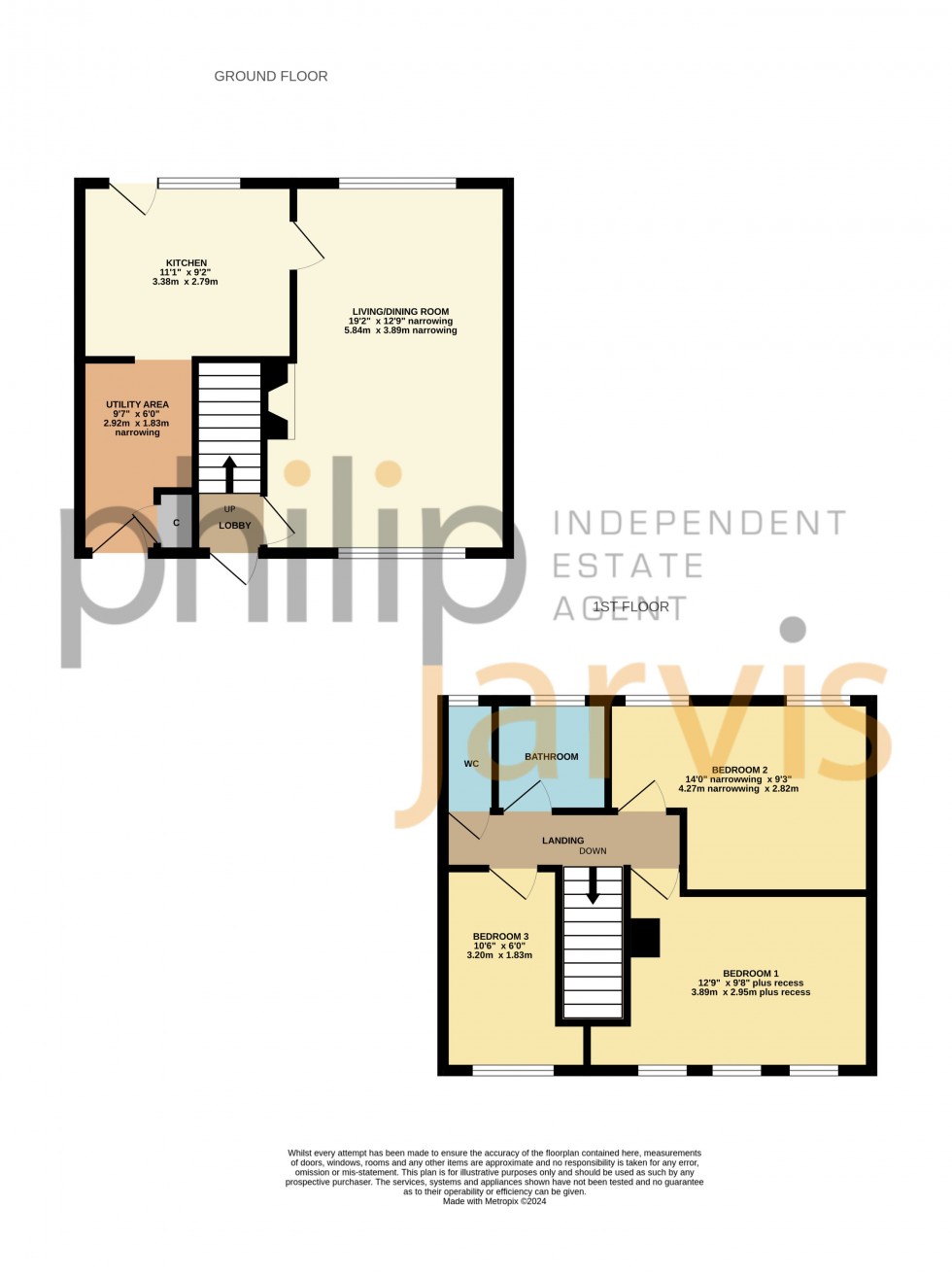 Floorplan for Cheshire Road, Maidstone, Kent