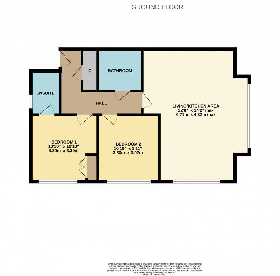 Floorplan for Cobnut Avenue, Maidstone, Kent