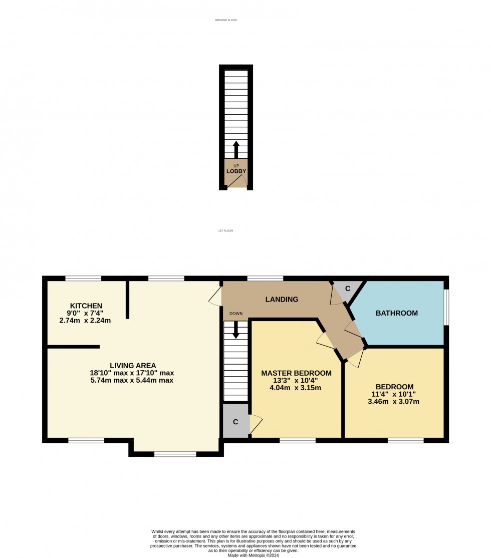 Floorplan for Tilling Close, Maidstone, Kent