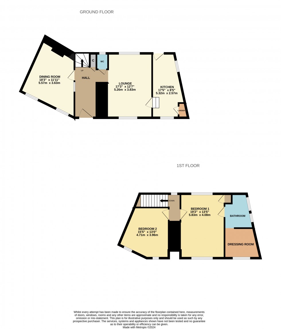 Floorplan for Upper Street, Leeds, Kent