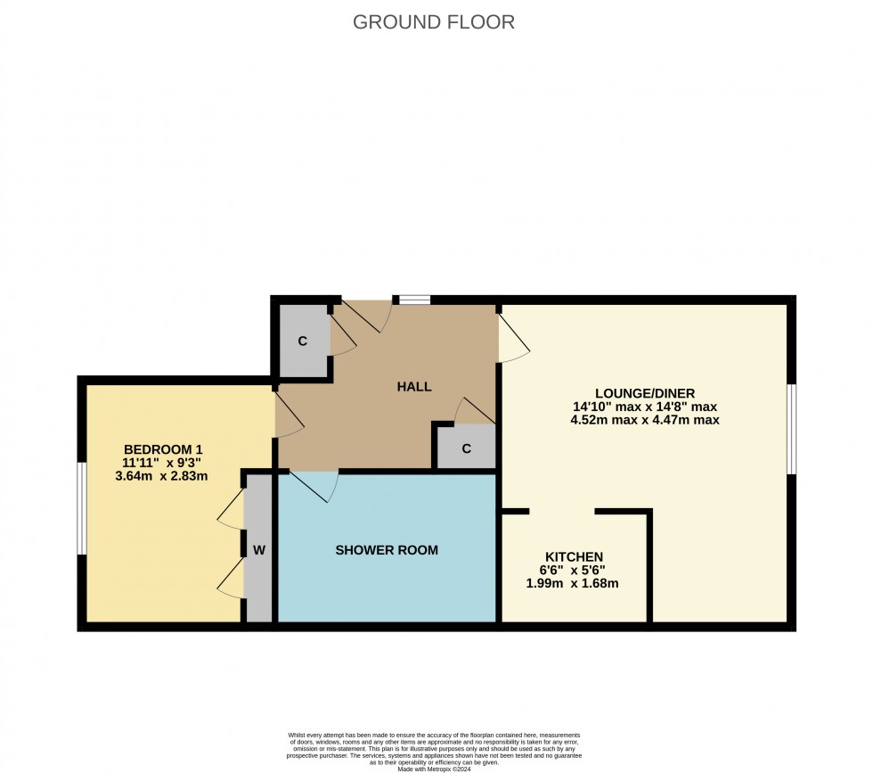 Floorplan for Ham Lane, Lenham, Kent