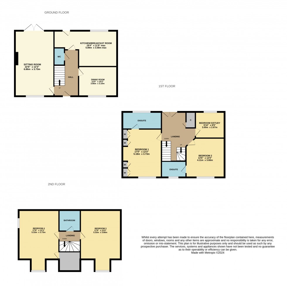 Floorplan for Tatchell Drive, Charing, Kent