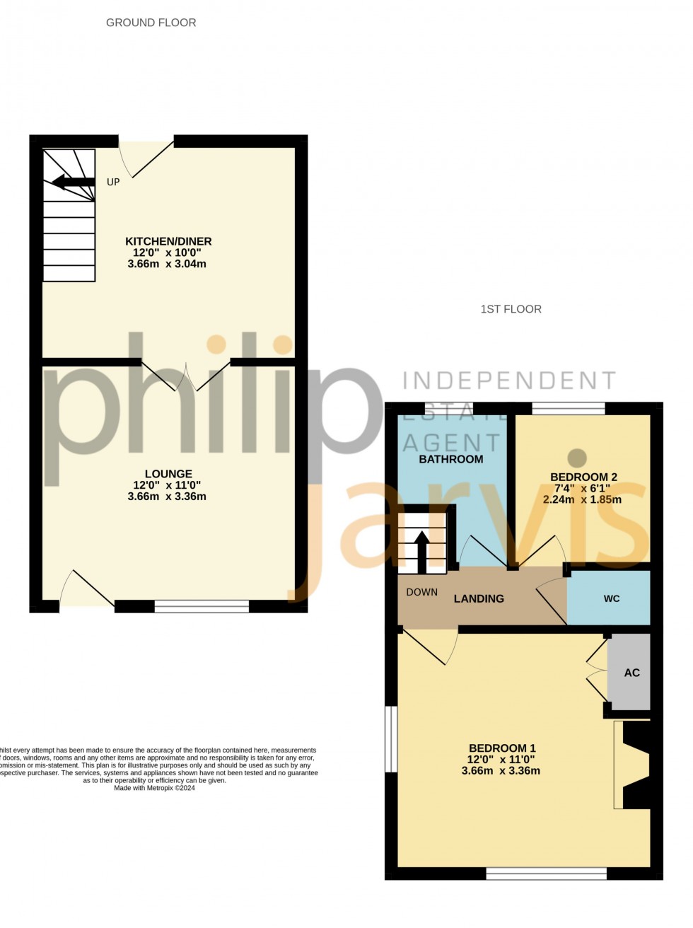 Floorplan for Lenham Road, Platts Heath, Maidstone, Kent