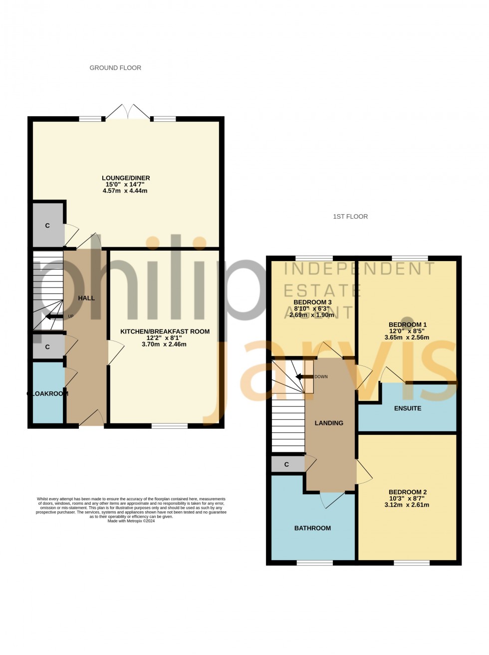 Floorplan for Southfields Way, Harrietsham, Kent